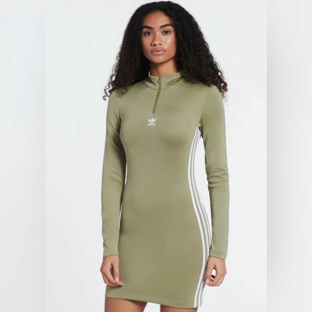 Adidas long Sleeve Quarter Zip Dress - image 1