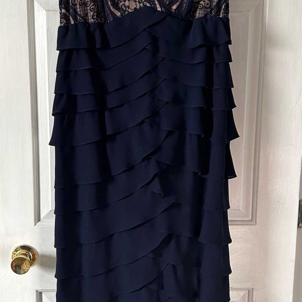 Adrianna Papell Navy Gown - image 1