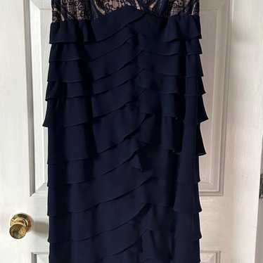 Adrianna Papell Navy Gown - image 1