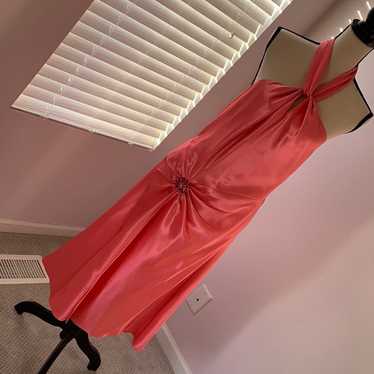 Coral Halter Dress