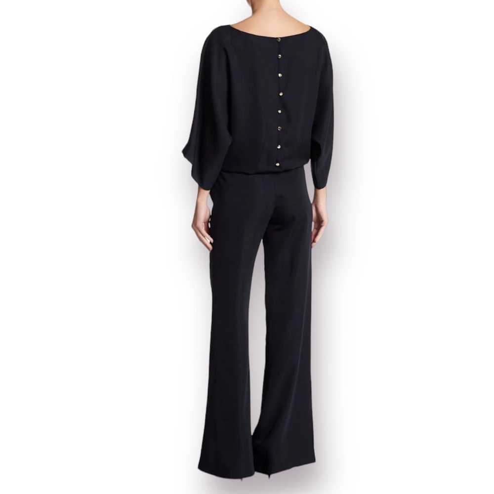 ANDREA CROCETTA Navy Blue Wide Leg Button Back Ju… - image 2