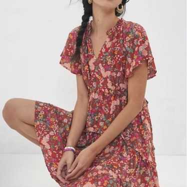 By anthropologie Robin Tiered Mini Dress