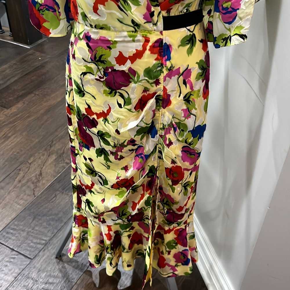 Saloni Floral Dress - Size 0 fully lined - image 3