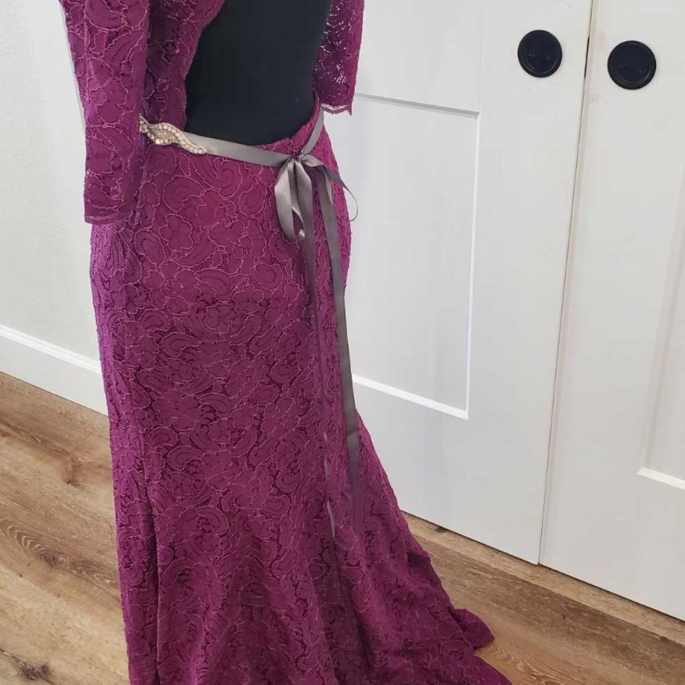 Laces long dress purple sz 2 - image 8