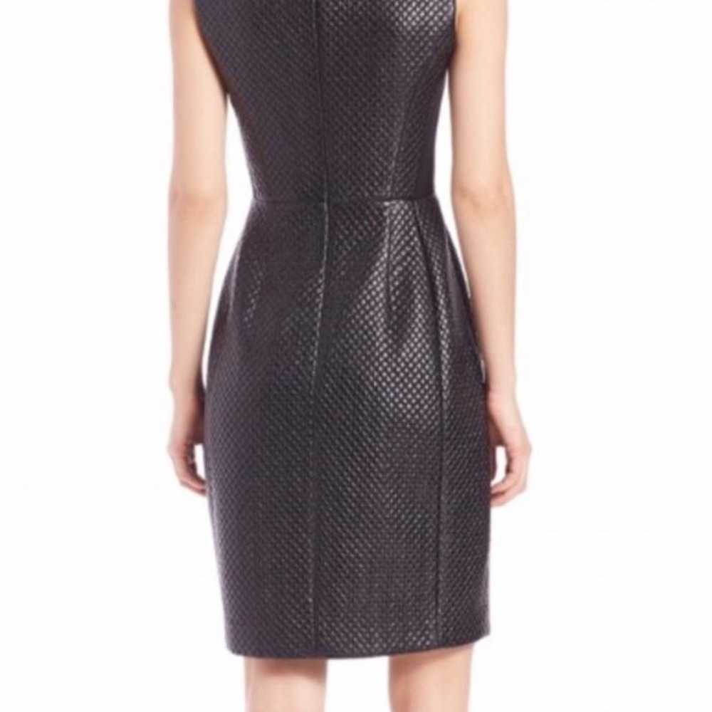 BCBGMAXAZRIA livie faux leather quilted dress - image 4