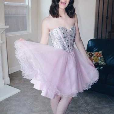 Pink Sequined Formal/homecoming/prom Dre - image 1
