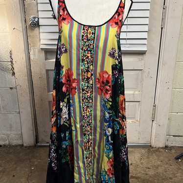 Johnny Was Silk Slip Dress Size XS - image 1