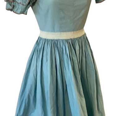 Vintage flare blue dress!