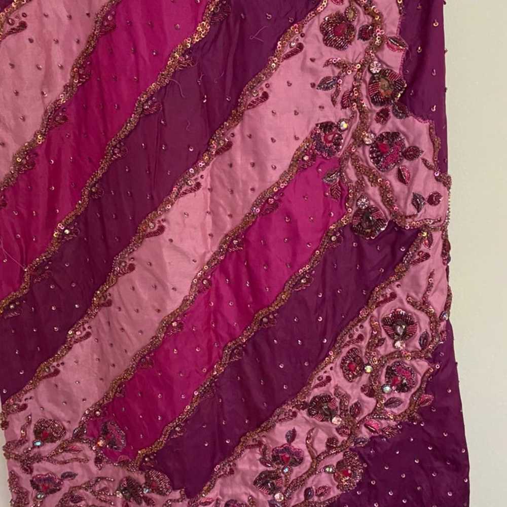 Pakistani/Indian 3pc Purple Pink Suit - image 3