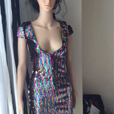 Dress the population bodycon sequins