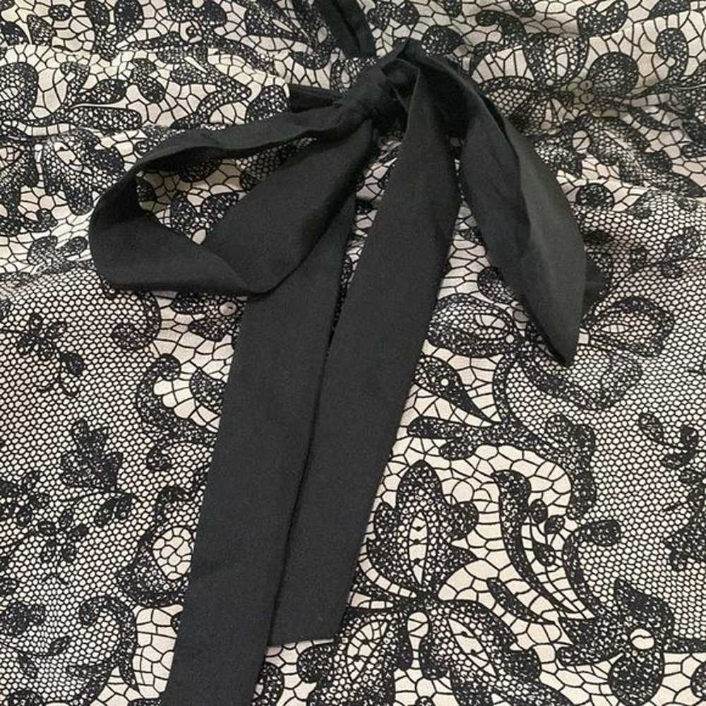 Rebecca Taylor Silk Lace Print Long Sleeve Dress … - image 12