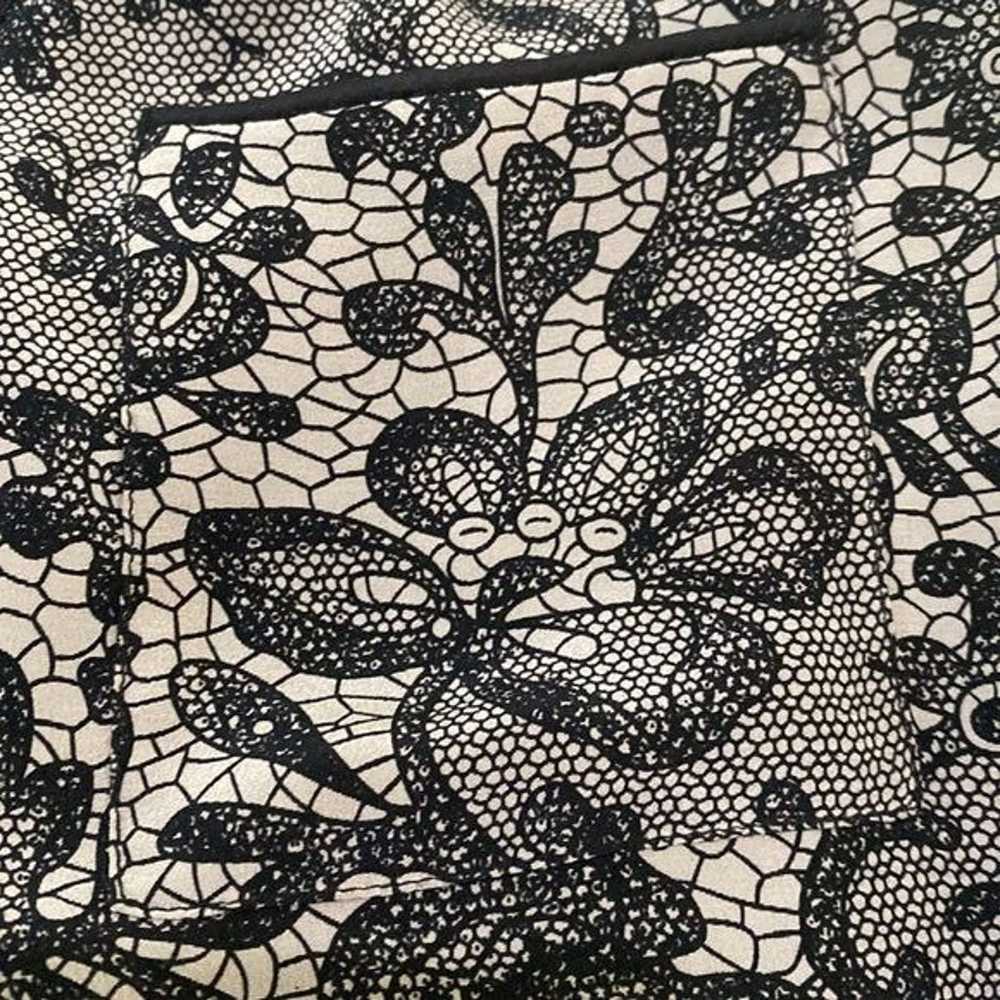 Rebecca Taylor Silk Lace Print Long Sleeve Dress … - image 8