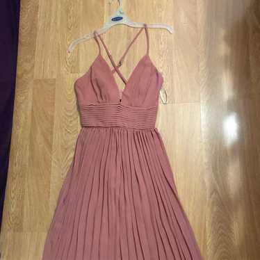Sunshine Bound Mauve Pink Tiered Maxi Dress