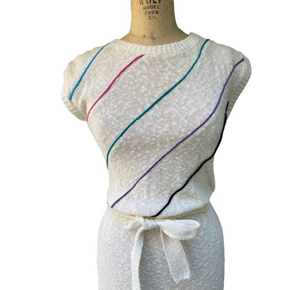 Berman International Vintage A-line Dress Cotton … - image 2