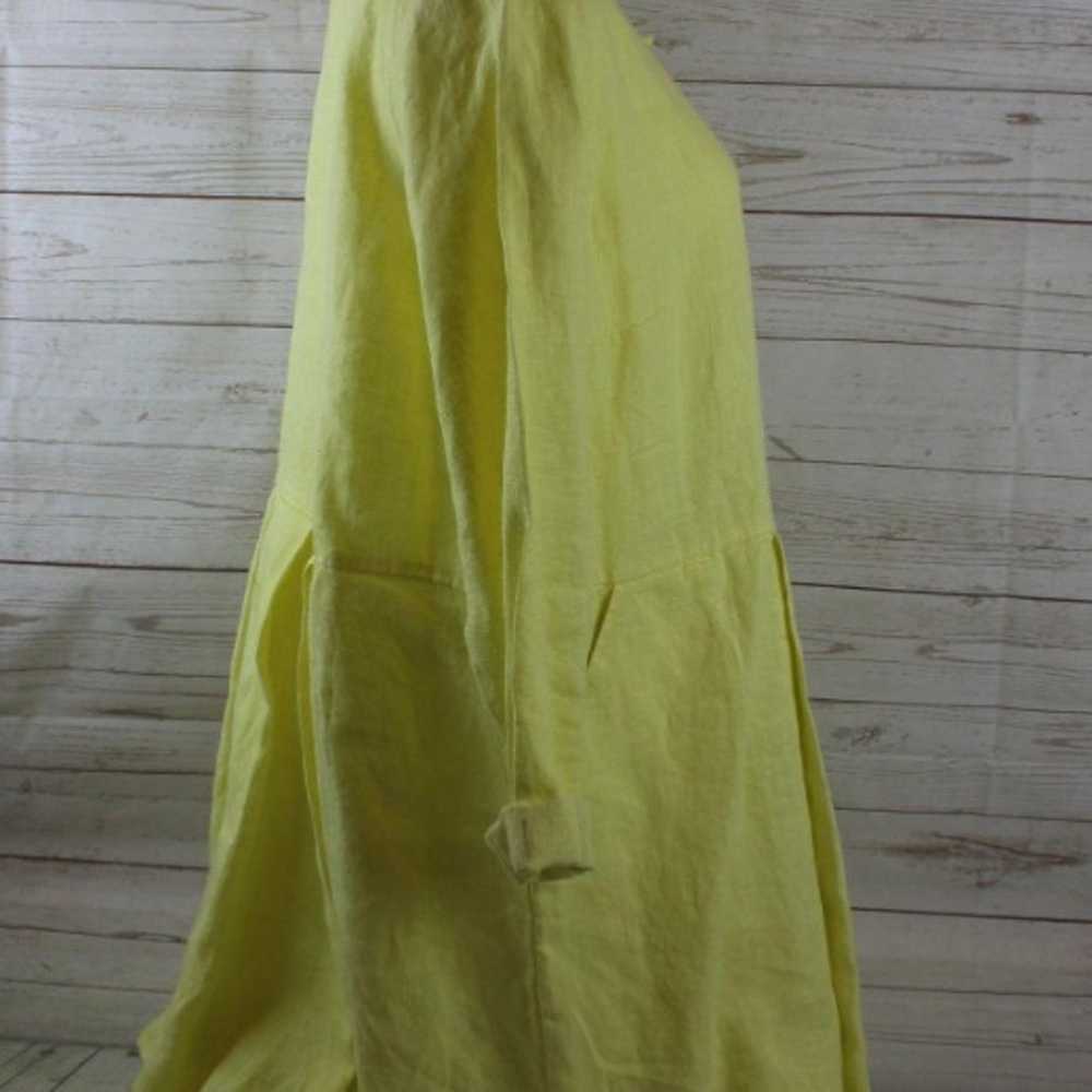 FLAX M Linen Lagenlook Dress Tunic - image 3