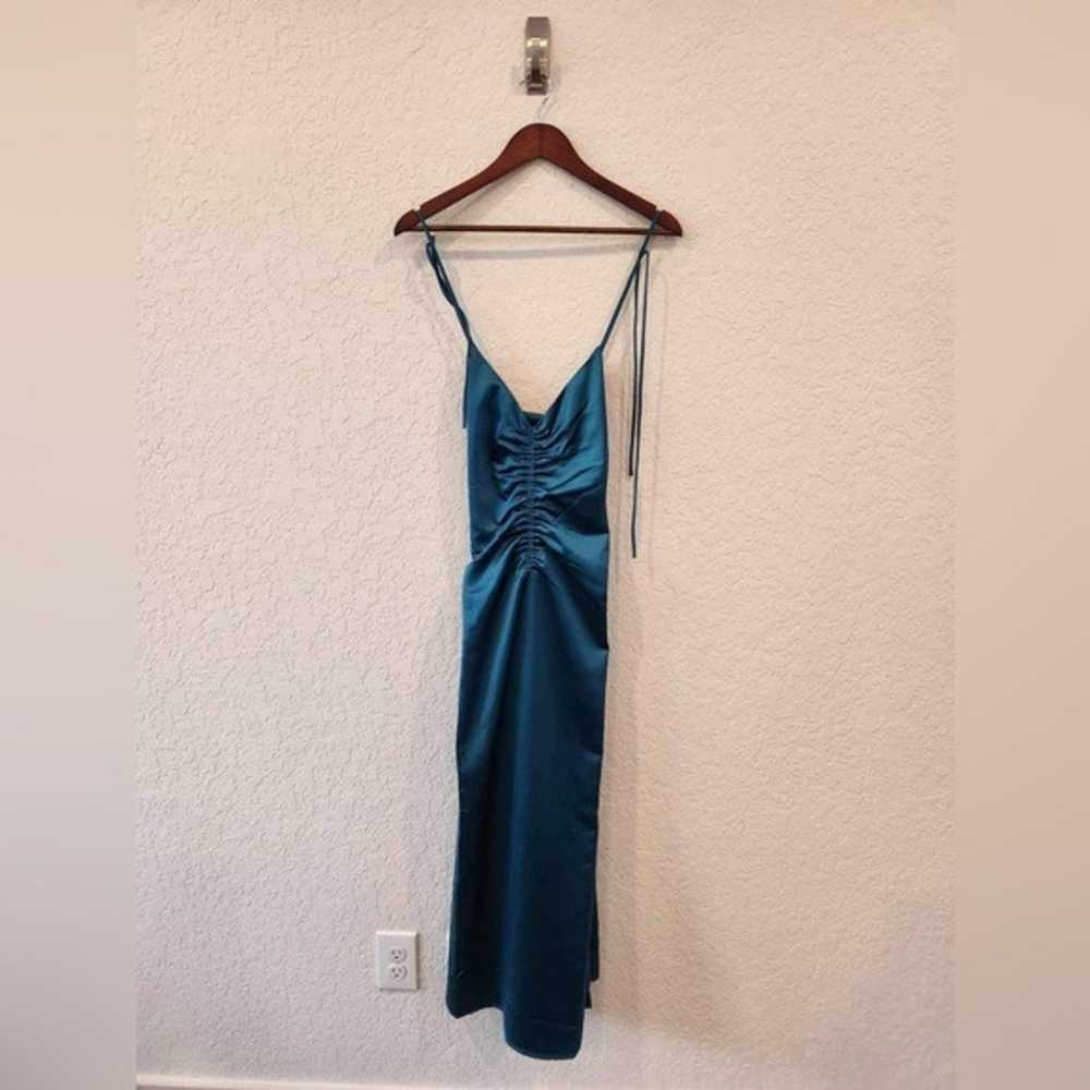 Jason Wu blue satin dress Size Large - image 1