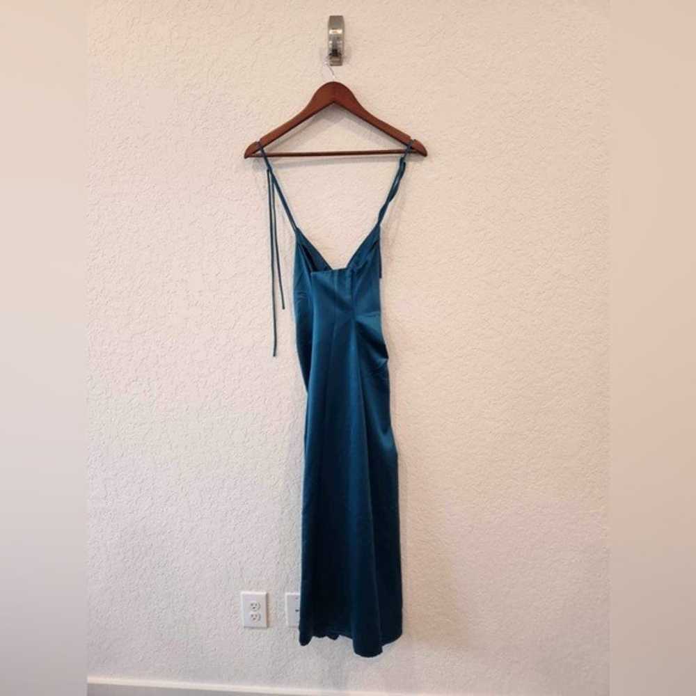 Jason Wu blue satin dress Size Large - image 2