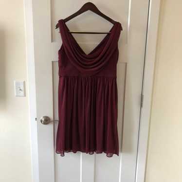 david s bridal maroon dress