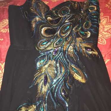 Black Peacock Dress