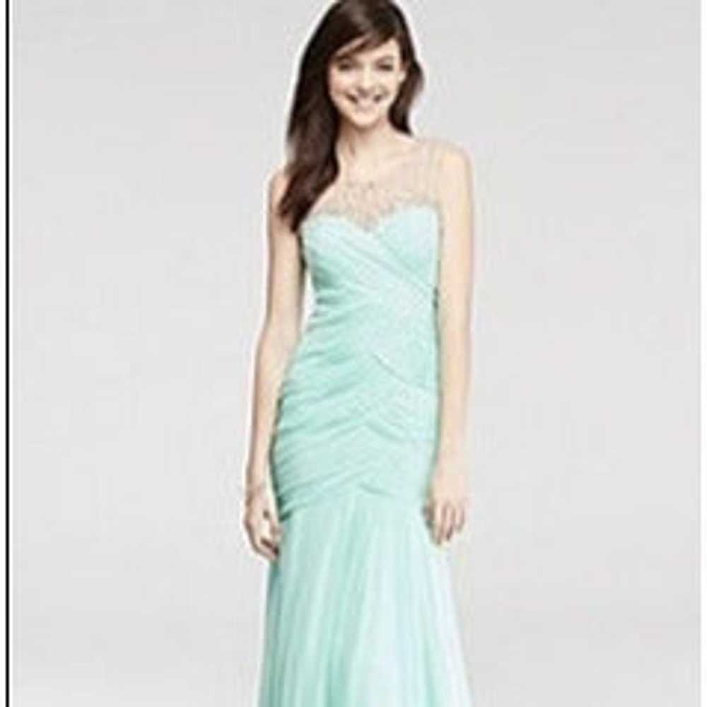 Mermaid Prom Dress Beaded Illusion Tank - image 1