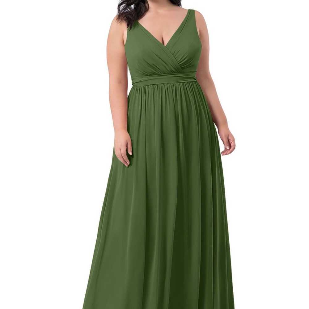 Olive Green Bridesmaid Dress - image 2