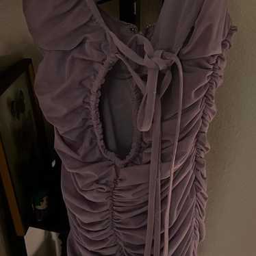 Mistress Rocks Denim Mini Skirt In Lavender | MYER