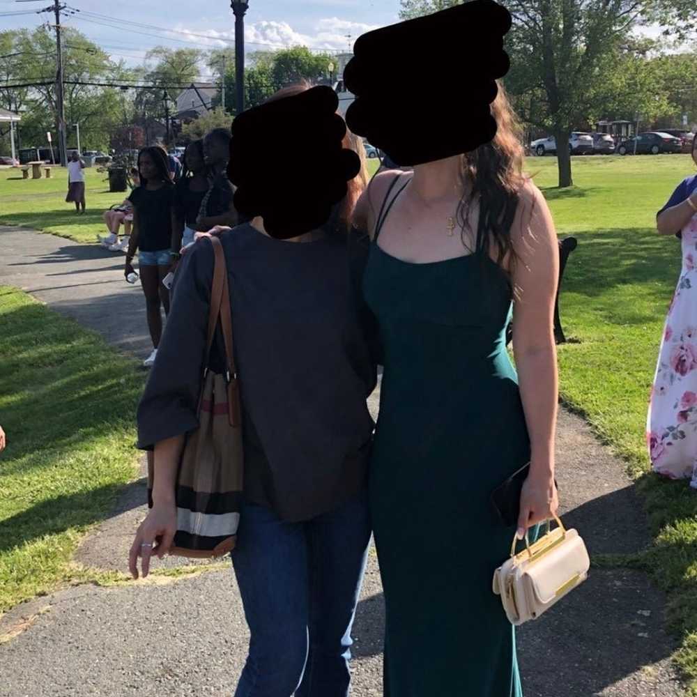 Dark Green Prom Dress - image 2