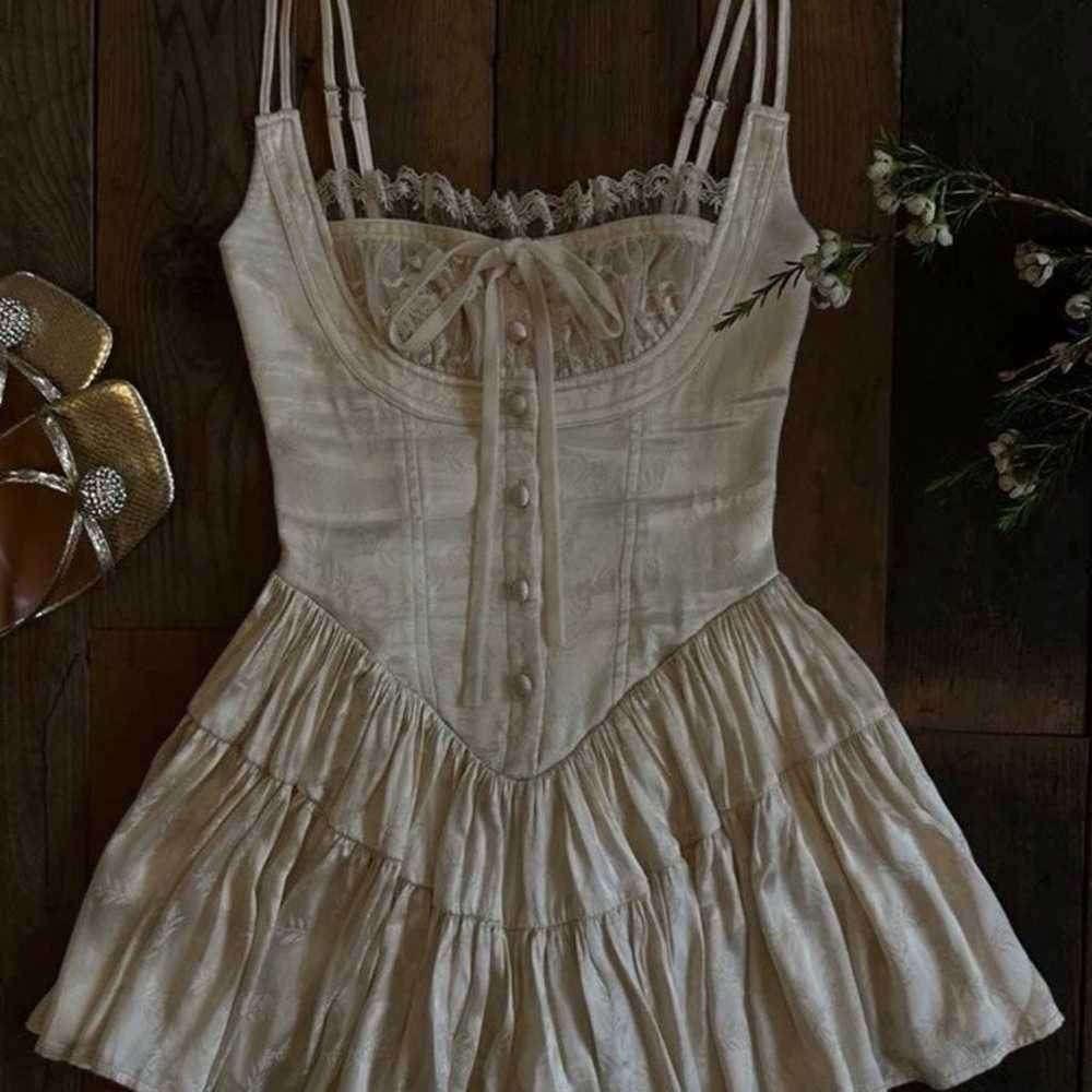 Romantic vintage vibe Corset Dress - image 5