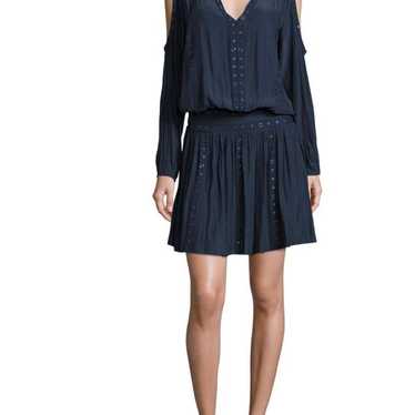 Ramy Brook Navy Maine Cold Shoulder Mini Dress XS - image 1