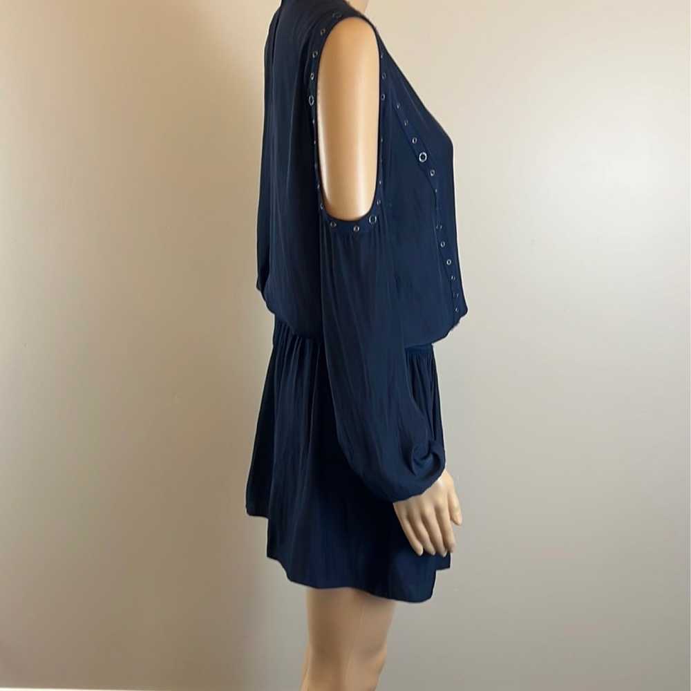 Ramy Brook Navy Maine Cold Shoulder Mini Dress XS - image 5