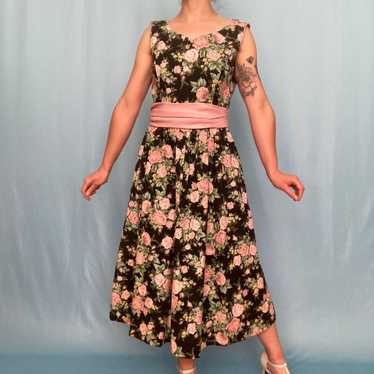 Vintage Lanz Originals Floral Fit and Flare Dress - image 1