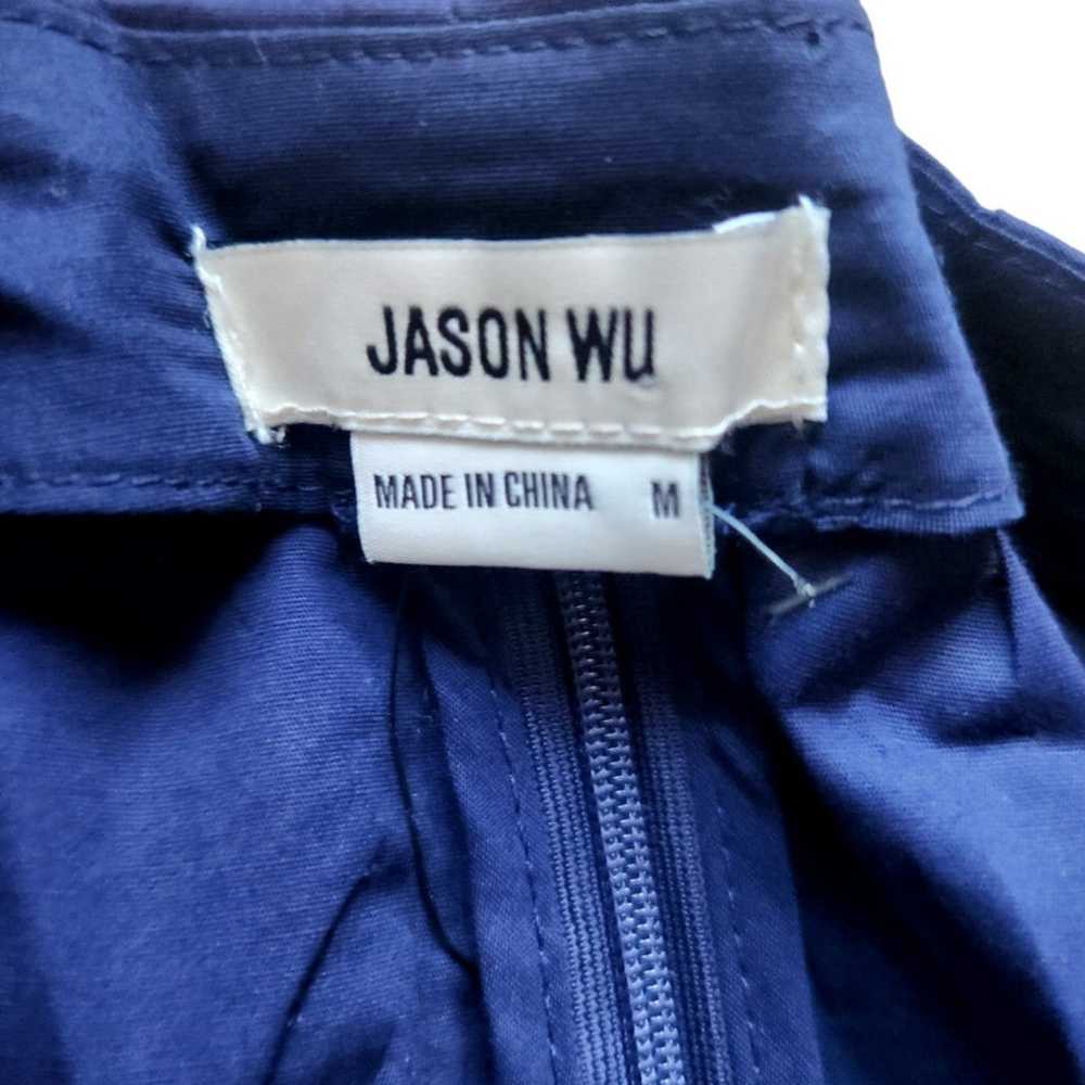 Jason Wu-Navy Blue Deep V/Cutout Detail/Long Slee… - image 5
