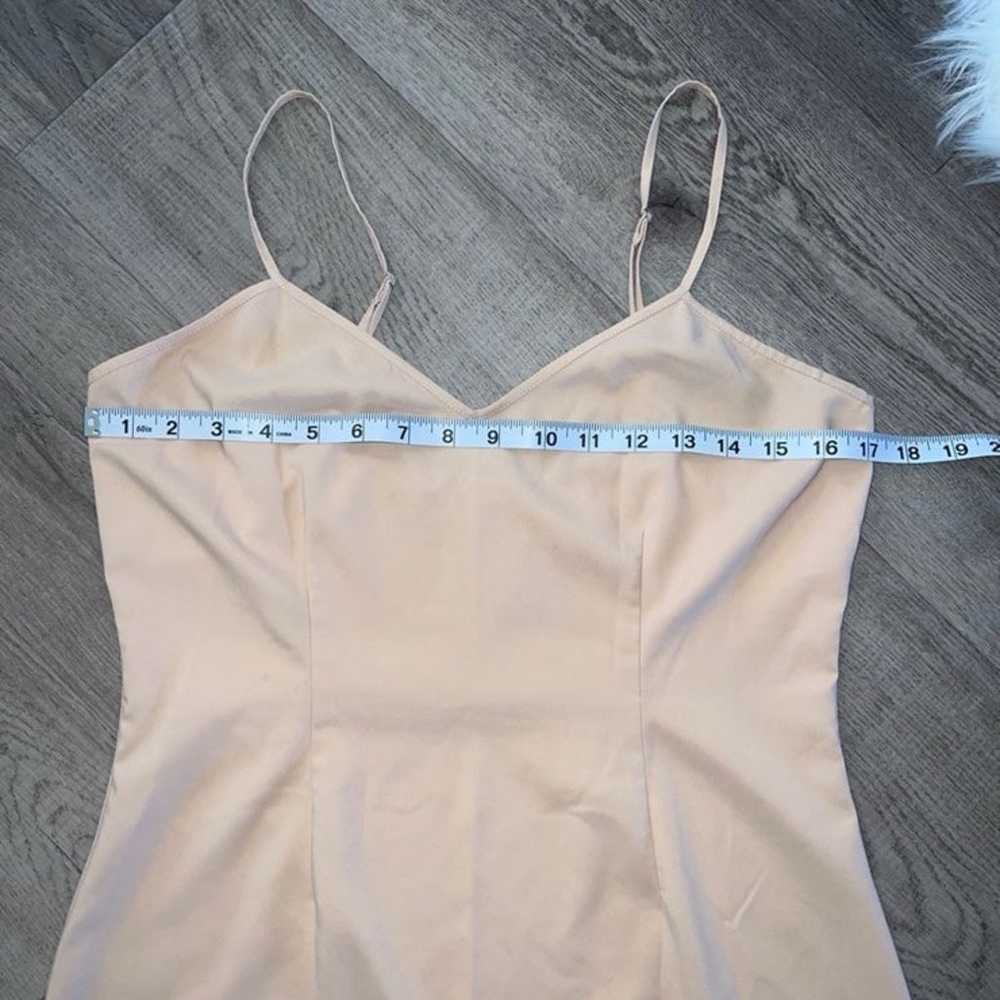 L’Agence Beige Slip Mini Dress Size 8 - image 4