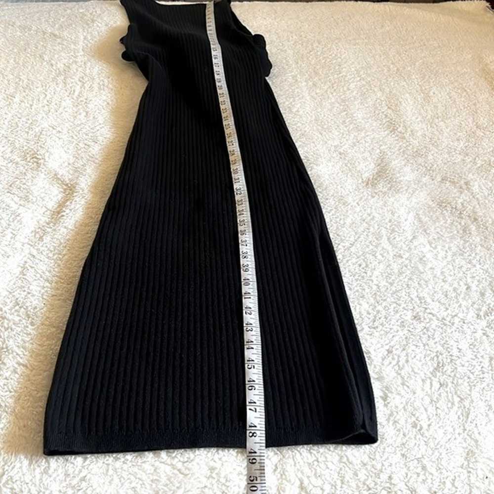 NWOT- Good American Black Belted Body Dress- Size… - image 5