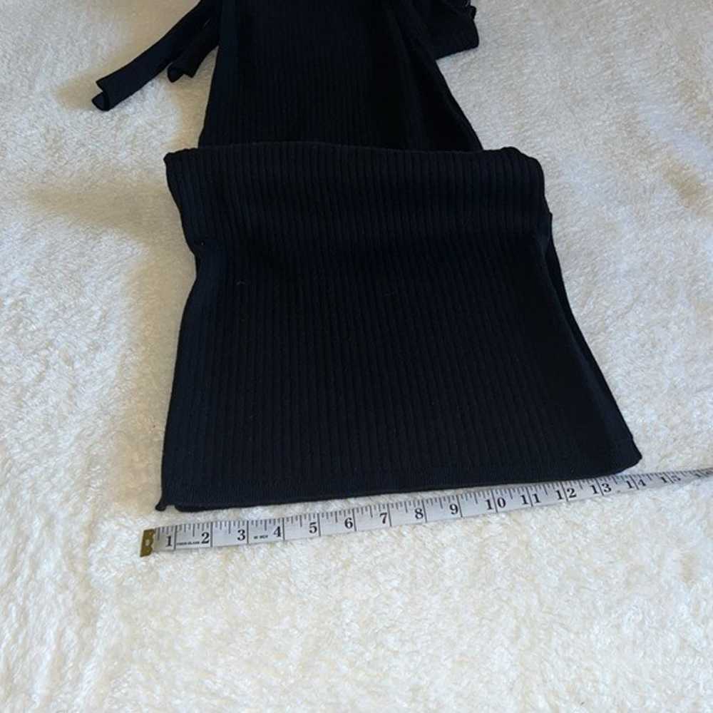 NWOT- Good American Black Belted Body Dress- Size… - image 6