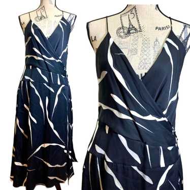 Diane Von Furstenberg Dress womans size 8 silk th… - image 1