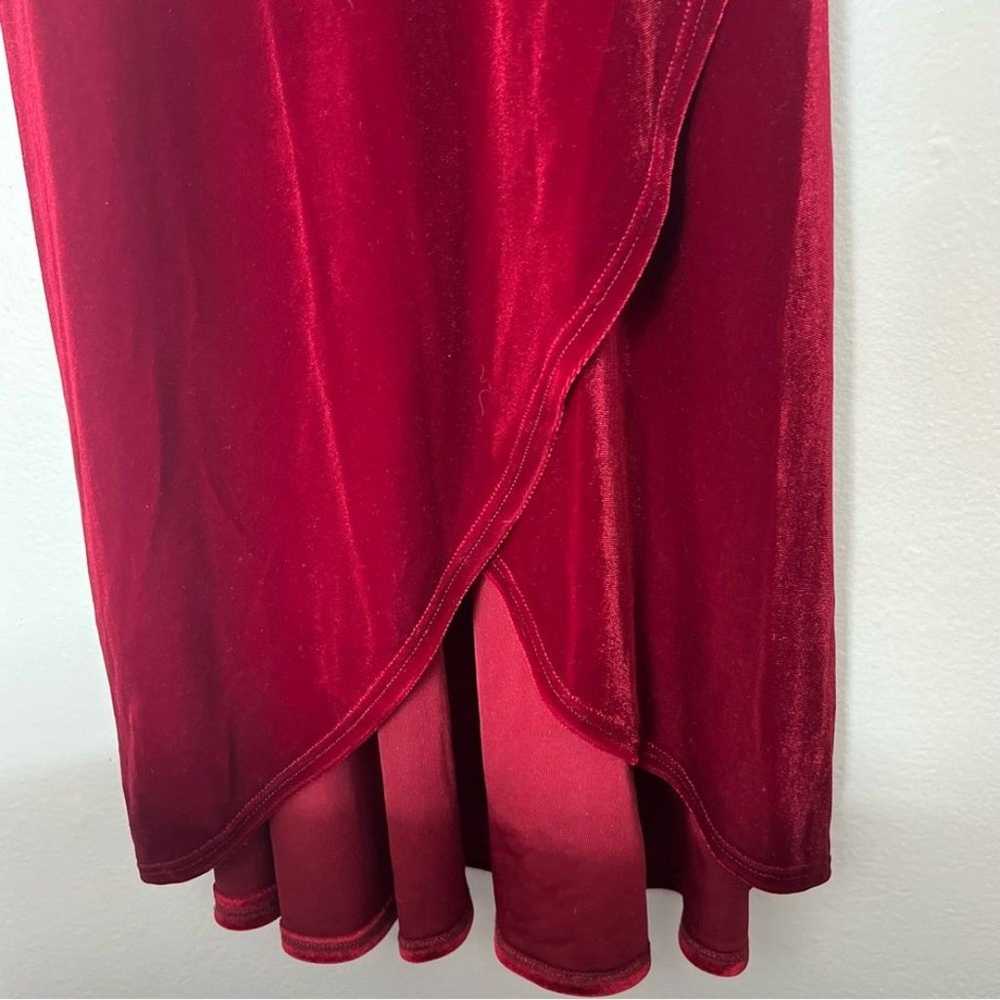 BHLDN Red Velvet Thrive Wrap Midi Dress - Medium - image 3