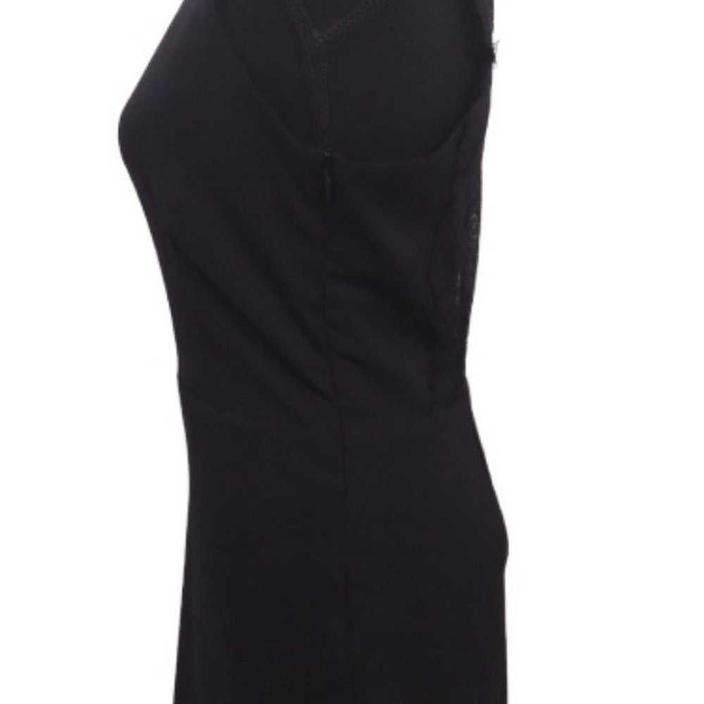 Michael Kors Lace Trimmed Crepe Dress Black Women… - image 4