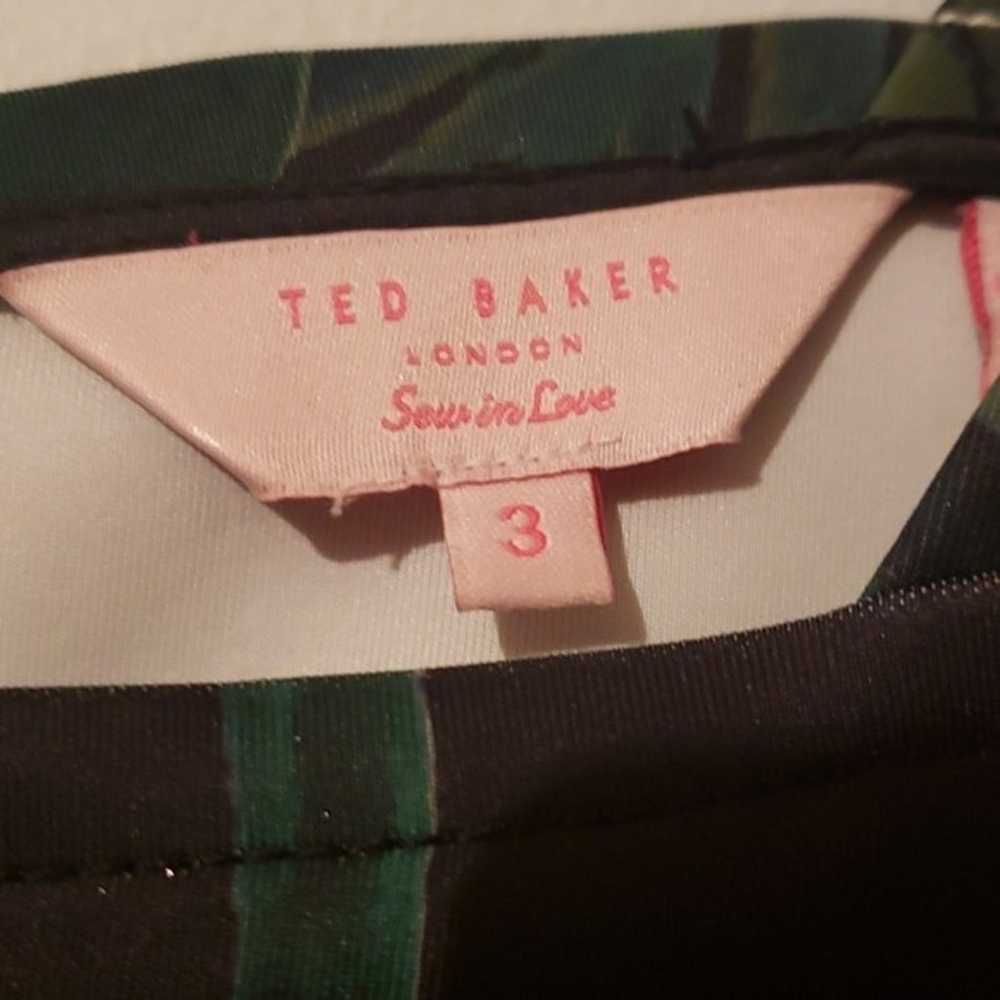 Ted Baker green Florell skater dress. US Size 8 - image 5