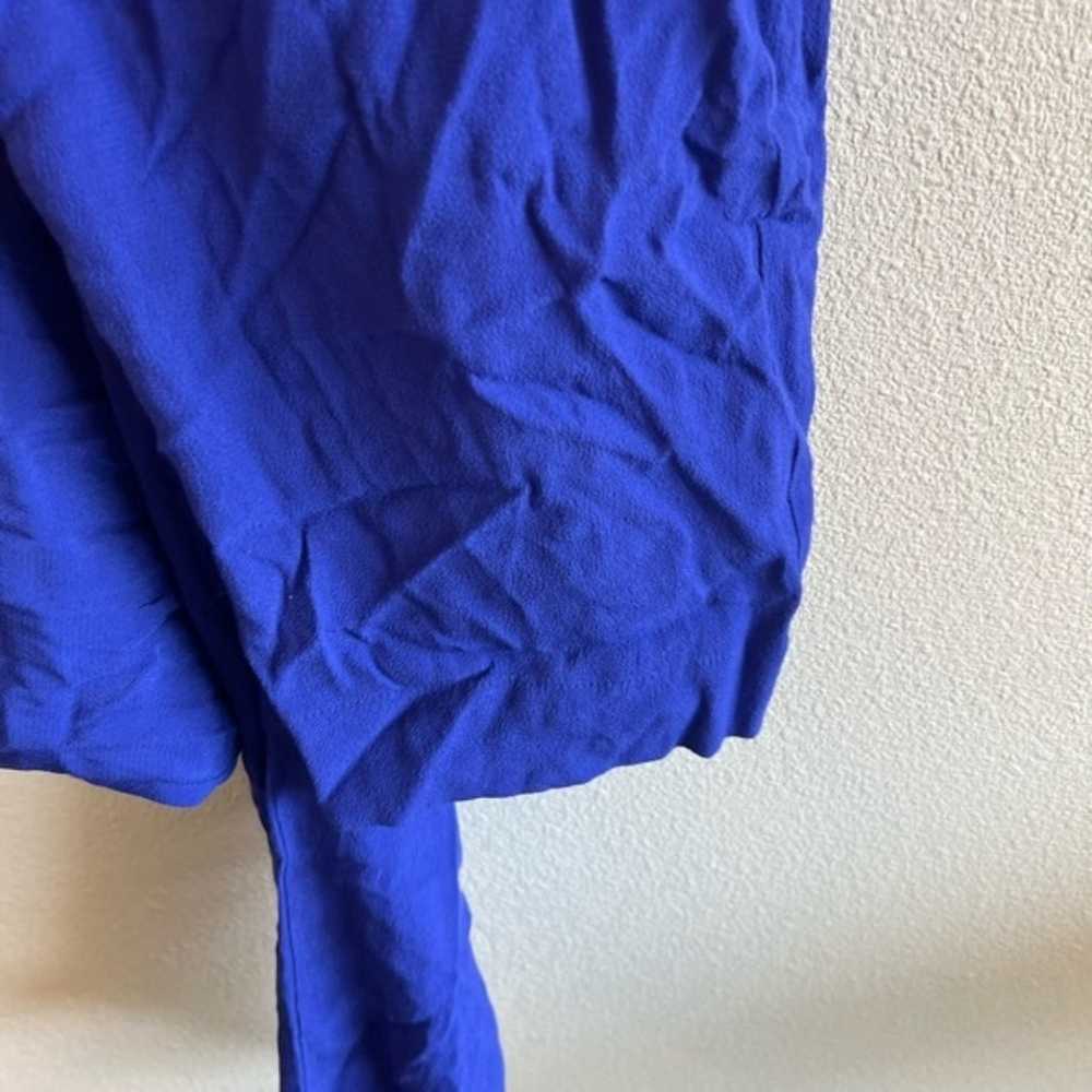 Ba&sh Blue Faux Wrap Cropped Wide Leg Combinaison… - image 10