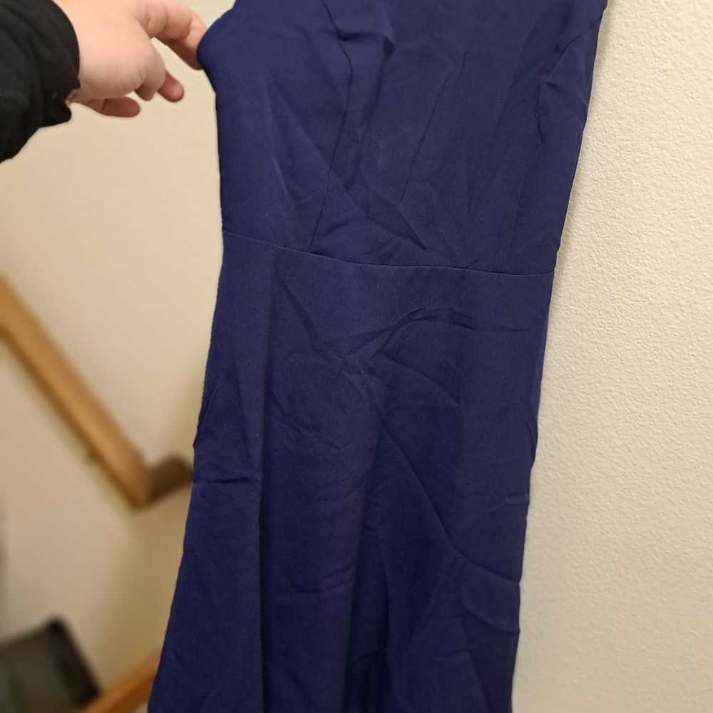 Lulus • Cobalt Navy Blue Dress Mini Scallop Strap… - image 10