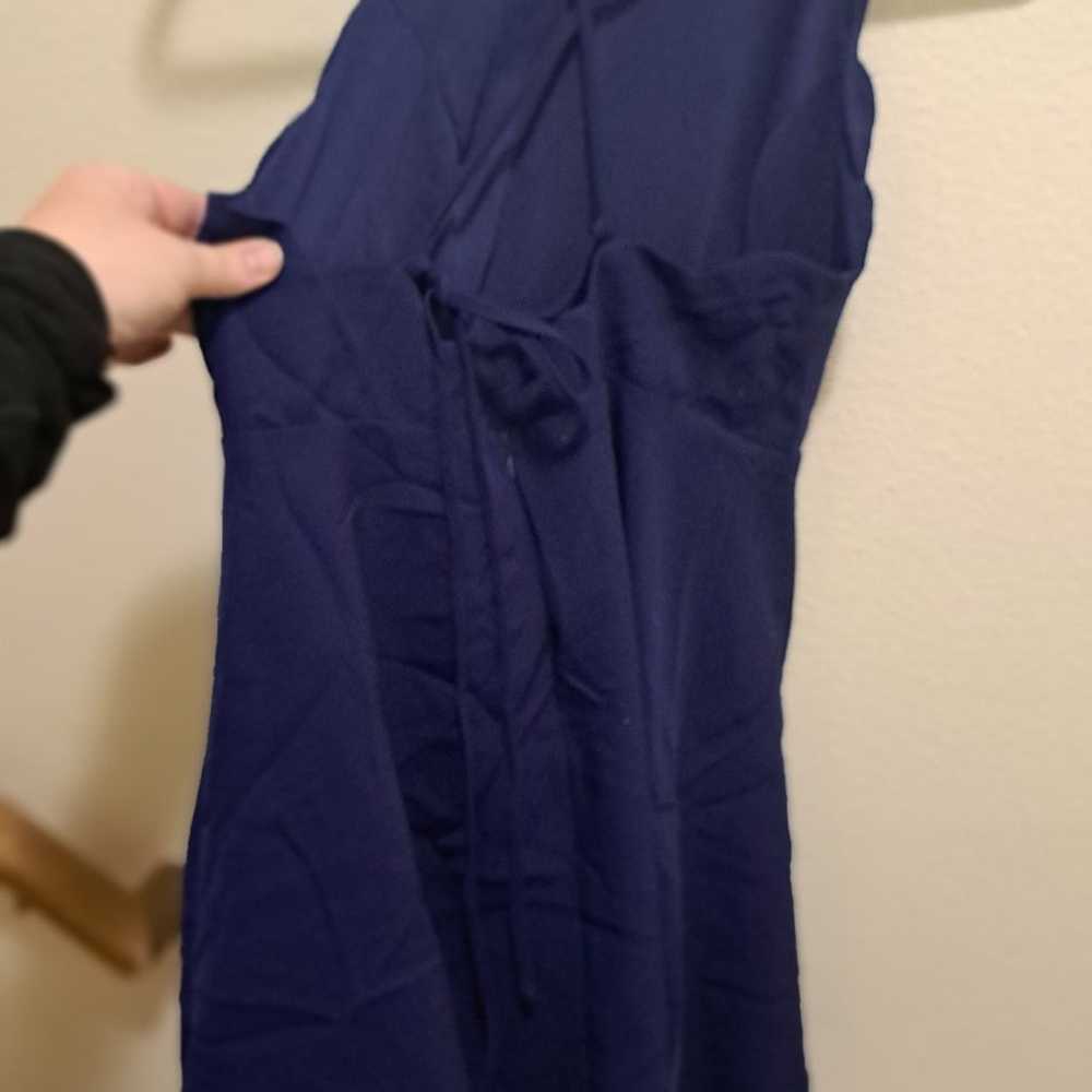 Lulus • Cobalt Navy Blue Dress Mini Scallop Strap… - image 9