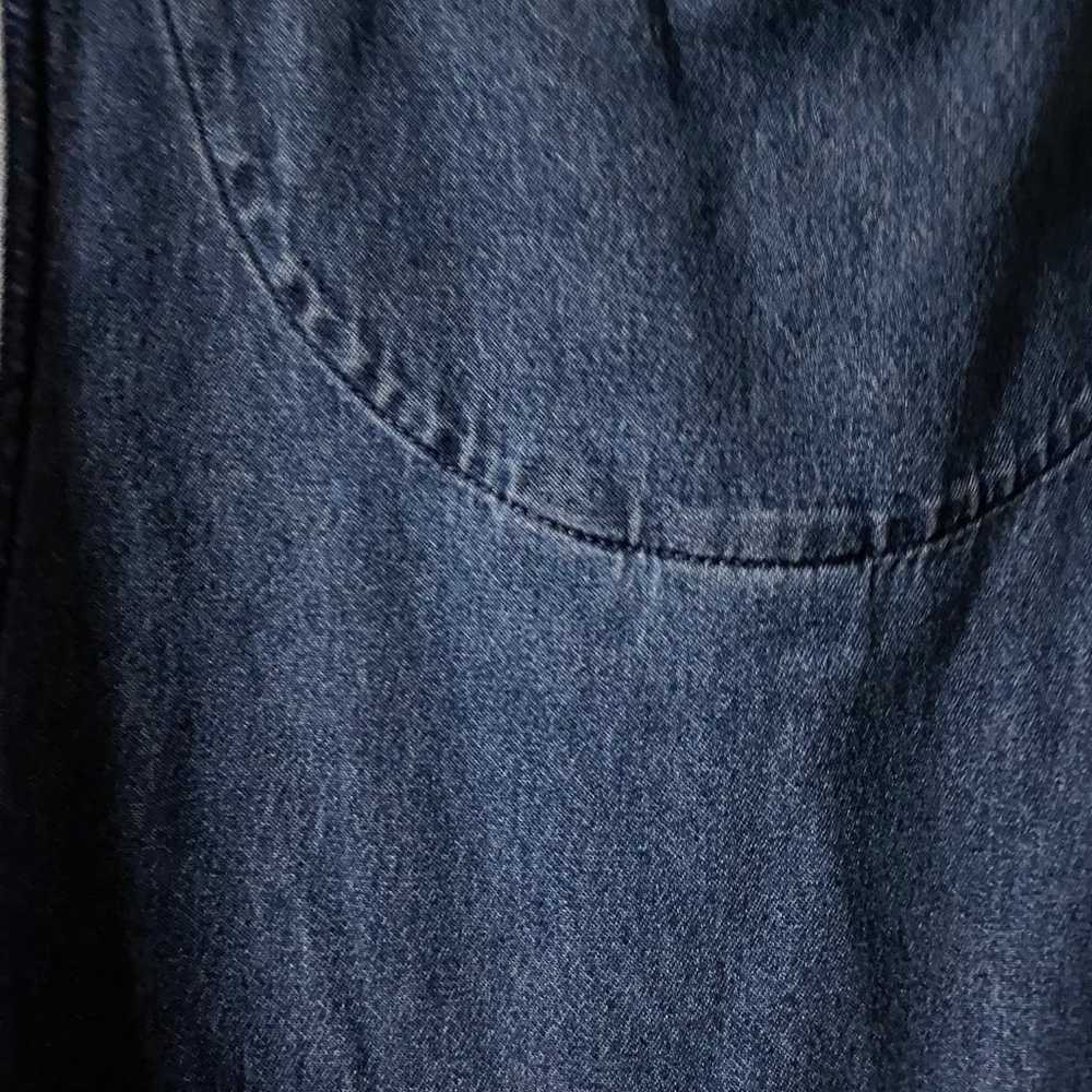 Vintage Blue Jean Christmas Dress Classic Element… - image 9