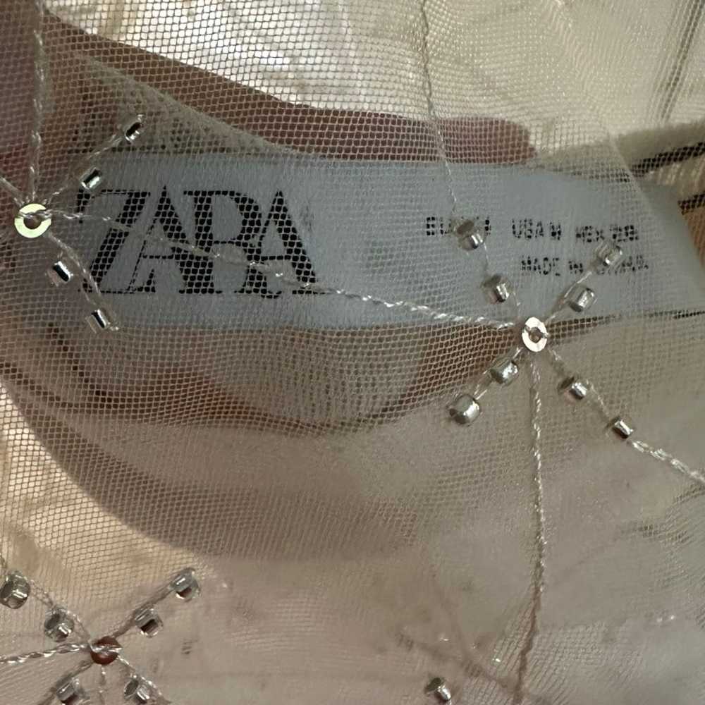 Zara Embroidered Midi Knit Dress Cava Limited Edi… - image 5
