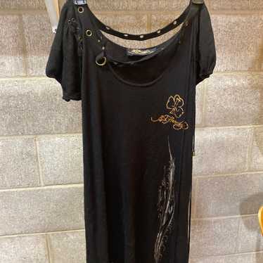 Stunning, Ed Hardy, black phenix dress - image 1