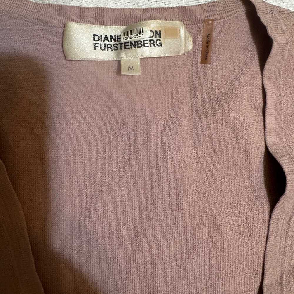 Diane Von Furstenberg Long-Sleeve V-neck Knit Wra… - image 5