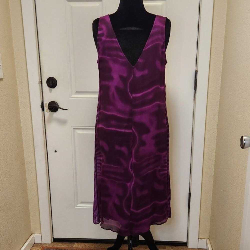 2 PIECE Purple Dress with Matching Blouse Women's… - image 3
