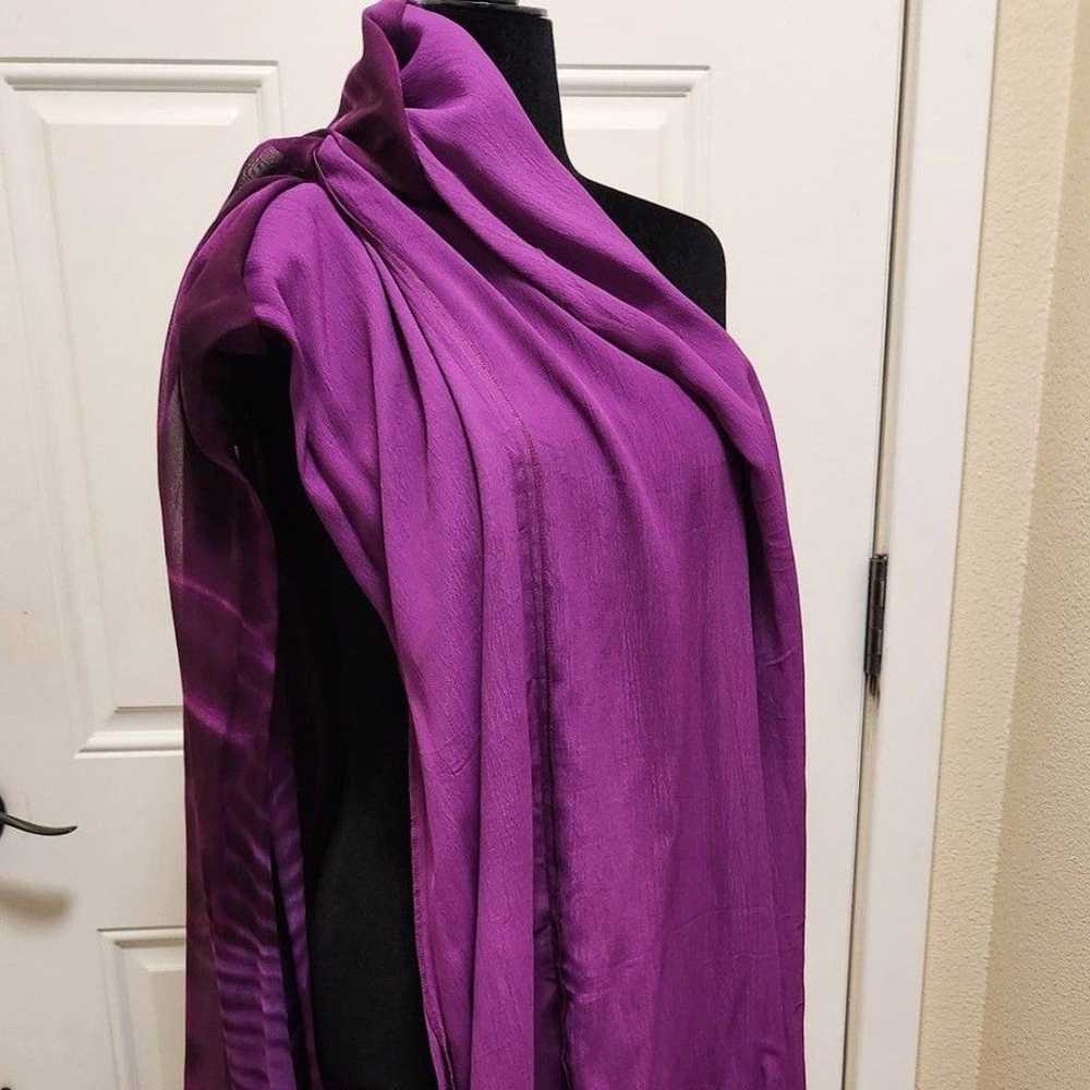 2 PIECE Purple Dress with Matching Blouse Women's… - image 6