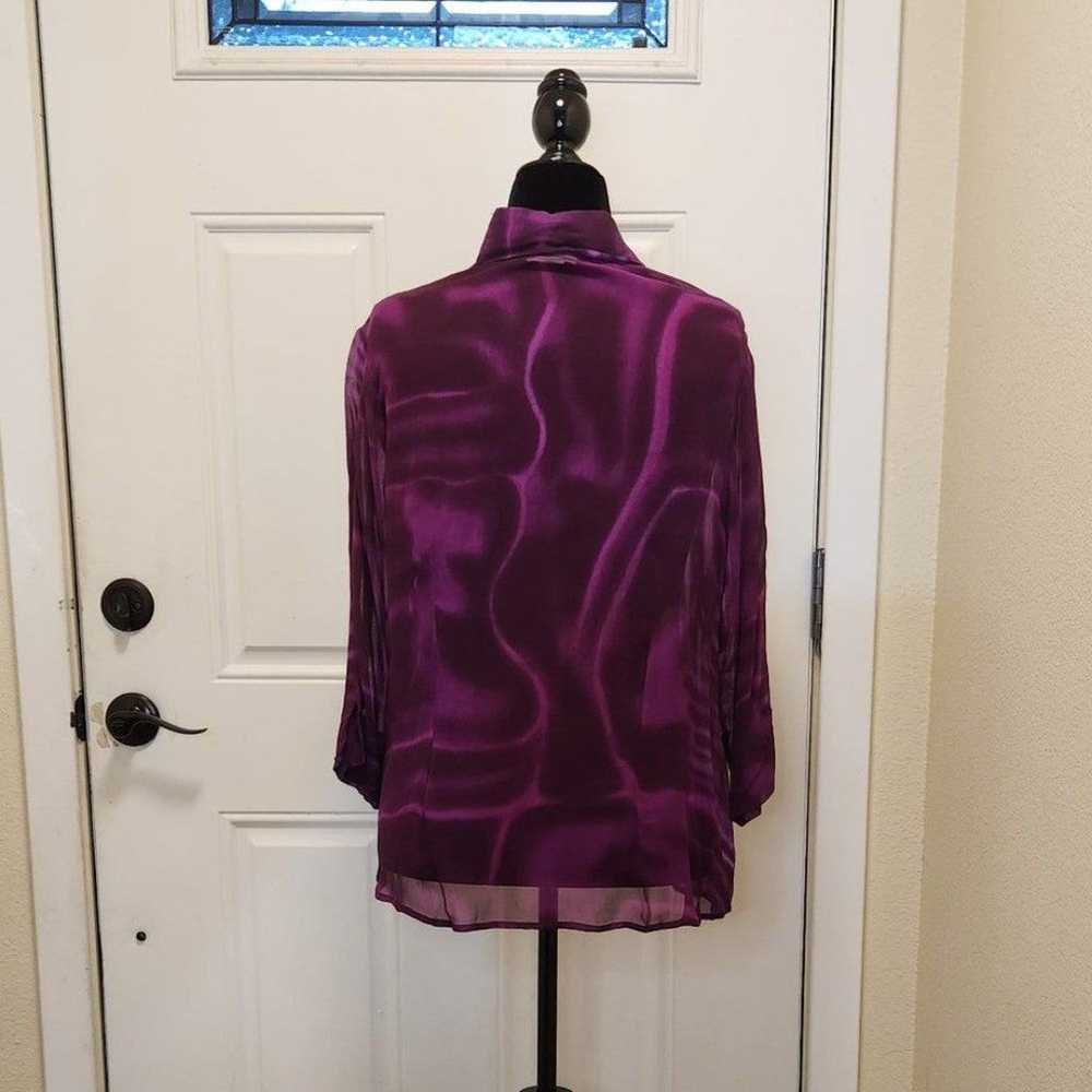 2 PIECE Purple Dress with Matching Blouse Women's… - image 8