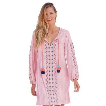 CABANA LIFE Coral Coast Long Sleeve Tunic Dress - 